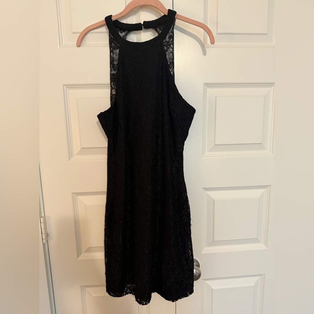 Elegant Black Lace Dress